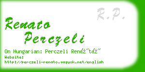 renato perczeli business card